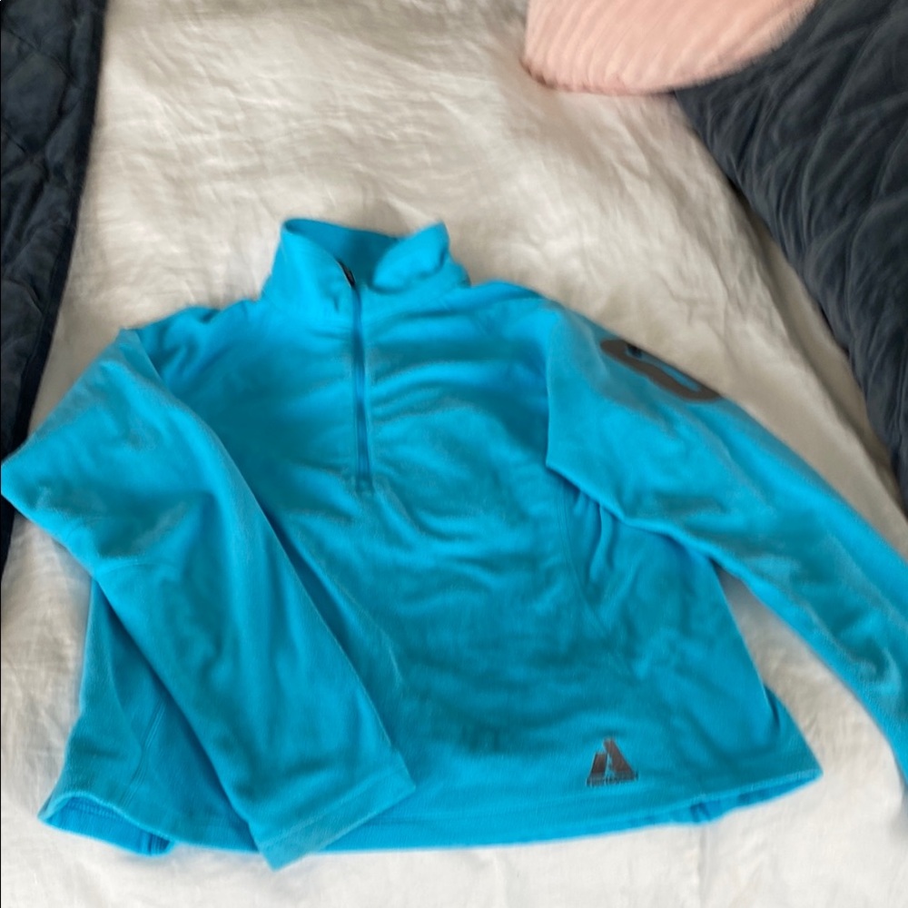 Women’s turquoise Blue Fleece Pullover